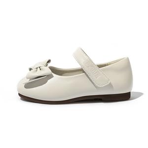 Низкие детские кожаные туфли для детей BELLE, черный