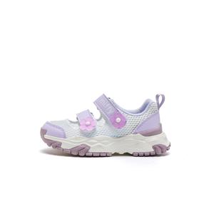 Нескользящая, устойчивая к истиранию, дышащая, детская обувь для повседневной носки Miffy, белый/фиолетовый