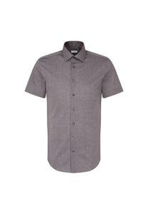 Деловая рубашка слим Seidensticker, цвет Dunkelgrau (0037)