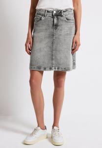 Джинсовая юбка MIT SCHMUCKSTEINEN - A-line skirt Street One, цвет Grau