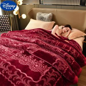 Disney Одеяло 200х230 см, двойное утепленное, флисовое, 5 кг, цвет Wine Red