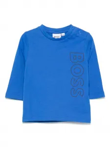 Футболка с логотипом BOSS Kidswear, синий