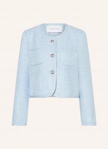 Короткий пиджак из букле Mrs & Hugs, голубой