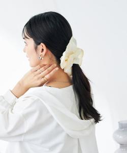 Шифоновая резинка для волос Avv, цвет Ivory