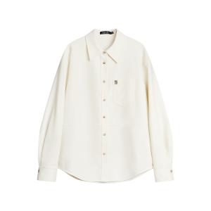 ELLE Рубашка Women's Ecru Lapel Moderate