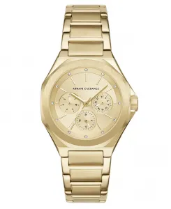 Armani Exchange женские многофункциональные золотистые часы из нержавеющей стали, 36mm A|X Armani Exchange