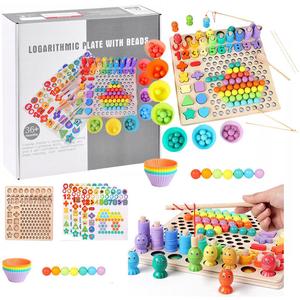 Деревянная сенсорная головоломка с числами рыб Inna marka