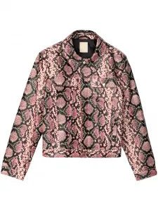 Кожаная куртка CamperLab, розовый