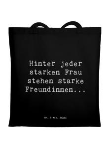 Mr. & Mrs. Panda Сумка-шоппер с надписью «Надежда для друзей» черного цвета