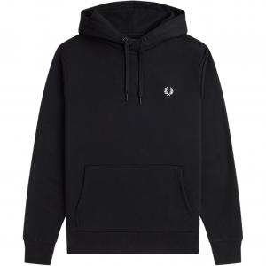 Худи с лавровым венком Fred Perry, черный