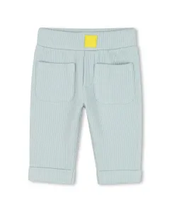 Детские спортивные брюки для мальчика однотонного зеленого цвета Timberland