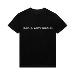 Футболка Anti Social Social Club x Sadboyz Sakura Tee Black, черный
