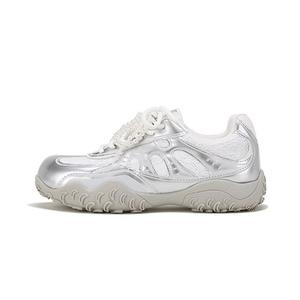 Противоскользящие, износостойкие, дышащие, влагоотводящие, легкие, низкие, повседневные туфли для женщин BENZI, Silver