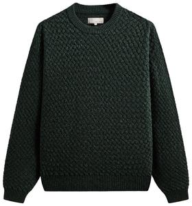 Свитшот Kith & Kin Basketweave Chenille Lewis Crewneck, зеленый