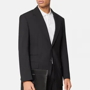 VERSACE Клатч Grain Calfskin мужской черный