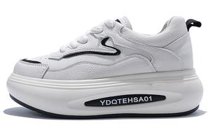 Женские кроссовки Junjali Устойчивые к износу Дышащие Легкие Низкие Повседневные Без подкладки Желтые