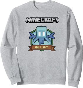 Толстовка с простым логотипом Minecraft Allay Badge, синяя