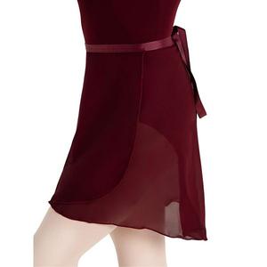 Жаккардовая юбка с запахом Capezio, Burgundy