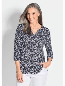 Блузка GOLDNER, цвет schwarz/gemustert