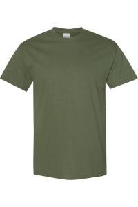 Футболка Gildan Mens из плотного хлопка с короткими рукавами, хаки
