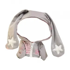 Одежда для кукол Labubu милые и очаровательные куклы с длинными ушами CANEXT, серый