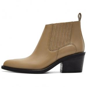 Ботинки Челси 6 см женские NINE WEST, Mustard Green