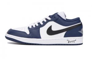 Баскетбольные кроссовки Air 1 Vintage женские с низким верхом, белый/синий Jordan