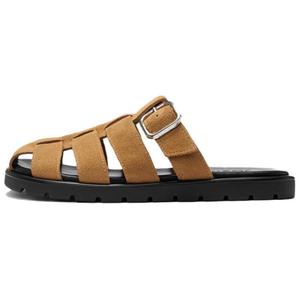 JOSINY Женские закрытые тапочки на резиновой подошве - хаки, цвет Khaki