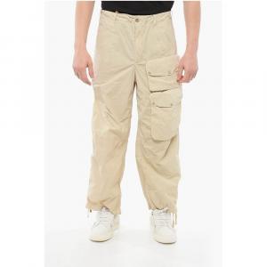 Нейлоновые брюки-карго с петлями для ремня Ten C, Beige