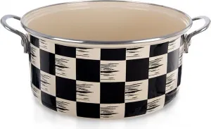Эмалированная кастрюля Damier 26 см, 5 л, ретро-дизайн Orion