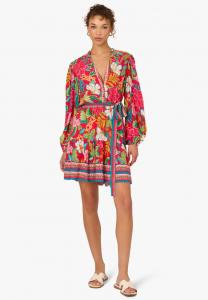 Платье Adrianna Papell PRINTED SHORT, Red Multi/Red