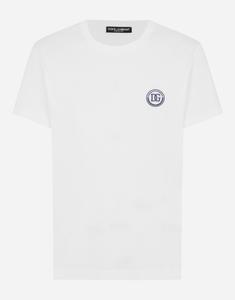 Футболка с короткими рукавами с вышивкой dg Dolce & Gabbana, белый