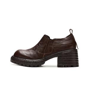 FION Женские туфли на массивном каблуке 6 см - коричневые, цвет Brown