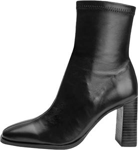 Женские ботильоны с модным массивным каблуком, заостренным носком, классические короткие ботинки с боковой молнией WINDBXYB, Black