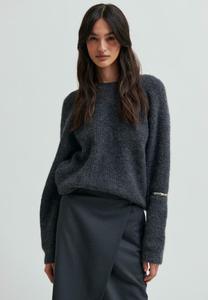Джемпер Second Female Jumper, Dark Grey Melange/Dark Grey