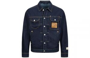 Джинсовая куртка мужская джинсовая синяя Evisu, синий