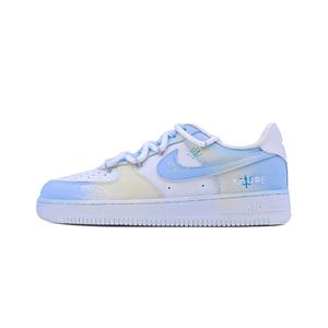 Nike Кроссовки для скейтбординга Air Force 1, унисекс, низкие, синие
