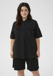 Блузка на пуговицах Kaffe Curve, черный