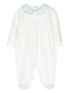 Пижама с длинными рукавами и вышивкой Siola, белый