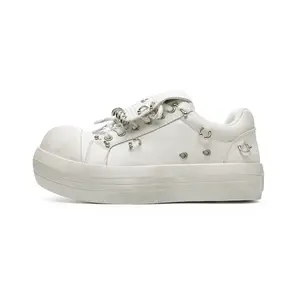 Кроссовки Lifestyle унисекс с низким верхом белого цвета Angelmix, белый