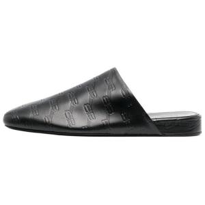 Кожаные мюли с тисненым логотипом Balenciaga