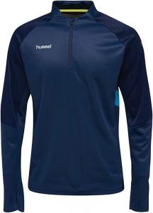 Мужская толстовка с капюшоном Hummel Tech Move Half Zip - синяя