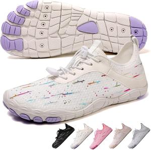 Ботинки для походов для женщин и мужчин, унисекс водонепроницаемые босоножки, дышащие, противоскользящие походные туфли для занятий спортом, с широкой носочной частью, для походов, прогулок, бега, йоги и водных видов спорта Xianfengniao, пурпурный