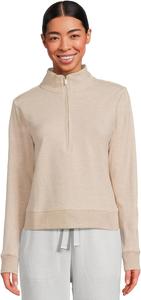 Женская блузка Cloud 1/2 с застежкой-молнией TravisMathew, Heather Natural