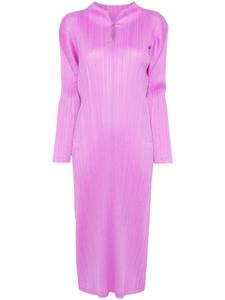 Pleats Please Issey Miyake платье миди Monthly Colors: January, фиолетовый