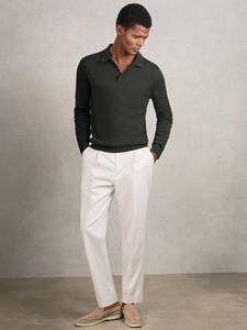 Траффорд длинный рукав шерстяная поло Reiss