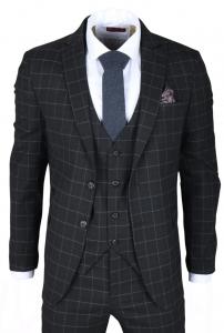 IM3 клетчатый костюм по фигуре TruClothing, черный