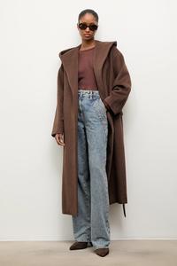 Шерстяное пальто Answear.Lab, коричневый