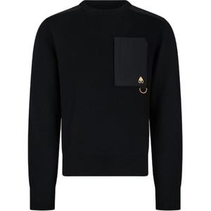 Вязаный свитер мужской Moose Knuckles, черный