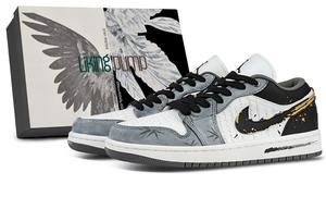 Jordan Air 1 устойчивые к истиранию низкие баскетбольные кроссовки Unisex Dark Blue